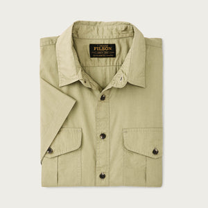 Filson's washed short sleeve feather cloth shirt von Filson | Lakebed (Beige)