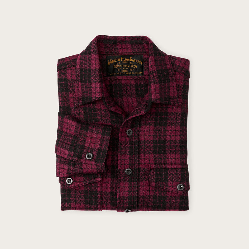 1922 archive wool shirt von Filson | Deep crimson / black (Red)