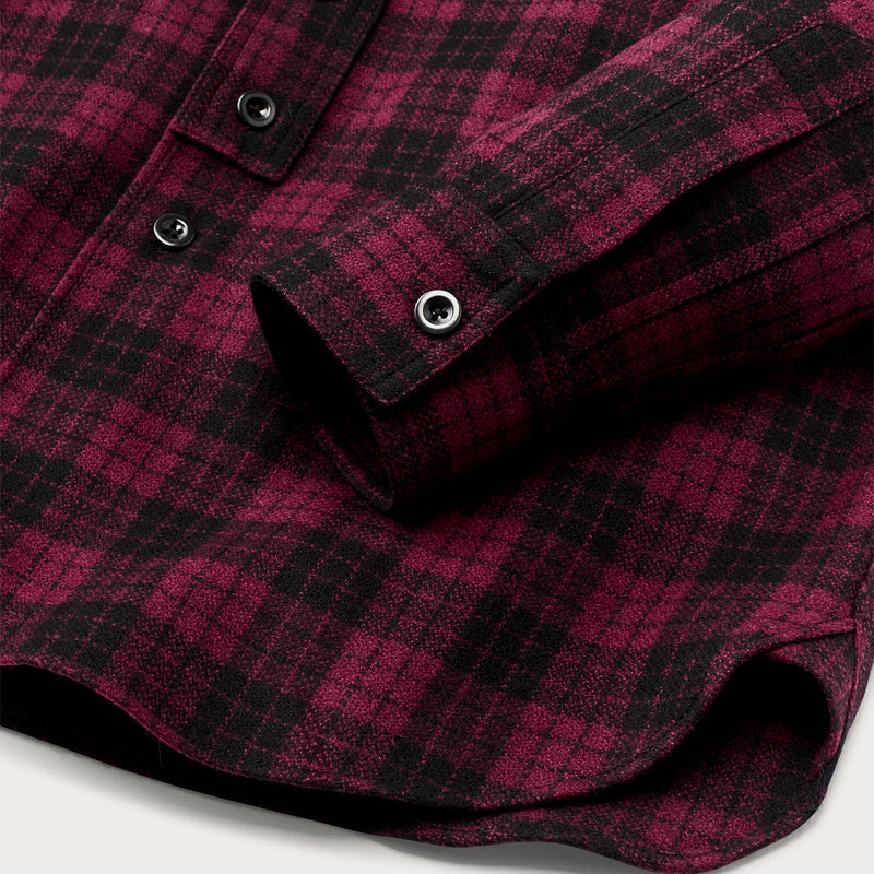 1922 archive wool shirt von Filson | Deep crimson / black (Red)