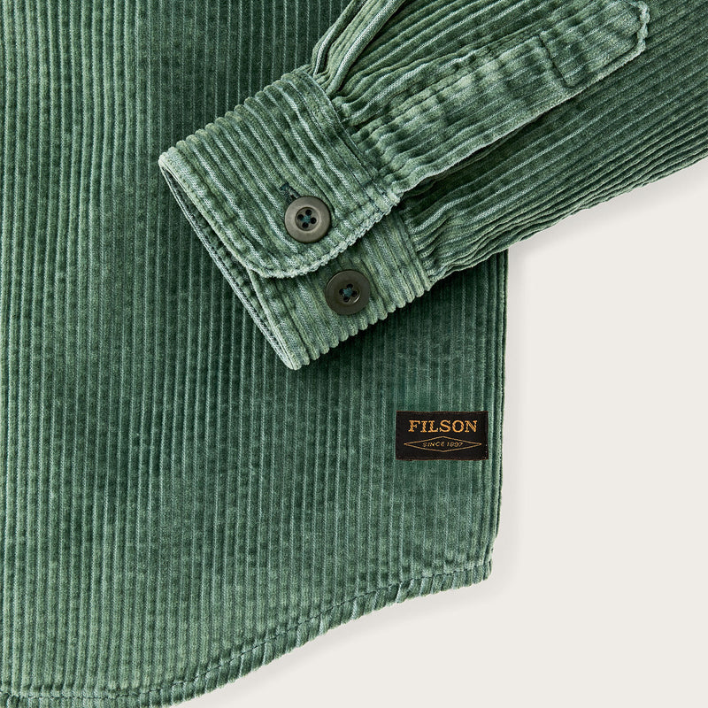 6-wale corduroy shirt by Filson | Seabed green (Green)