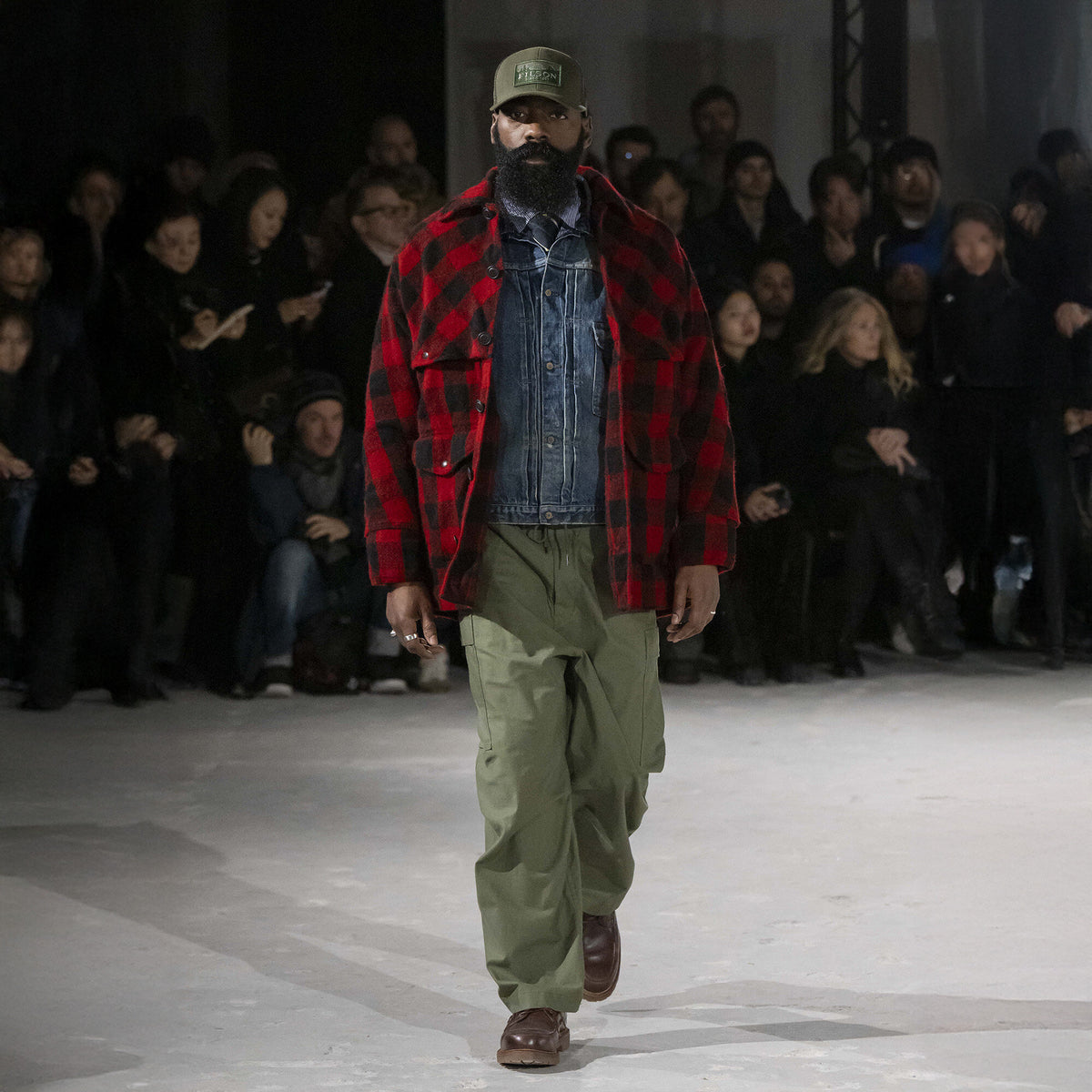 Filson x junya watanabe wool shirt by Filson | Red / black (Red)