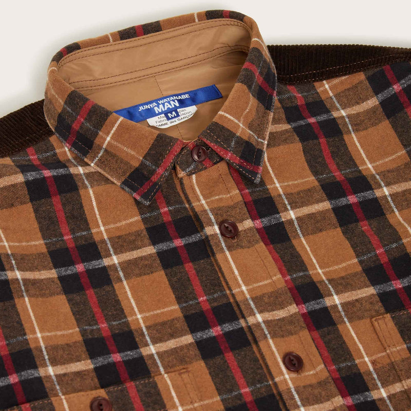 Filson x junya watanabe cotton check shirt by Filson | Black red brown / be (Brown)