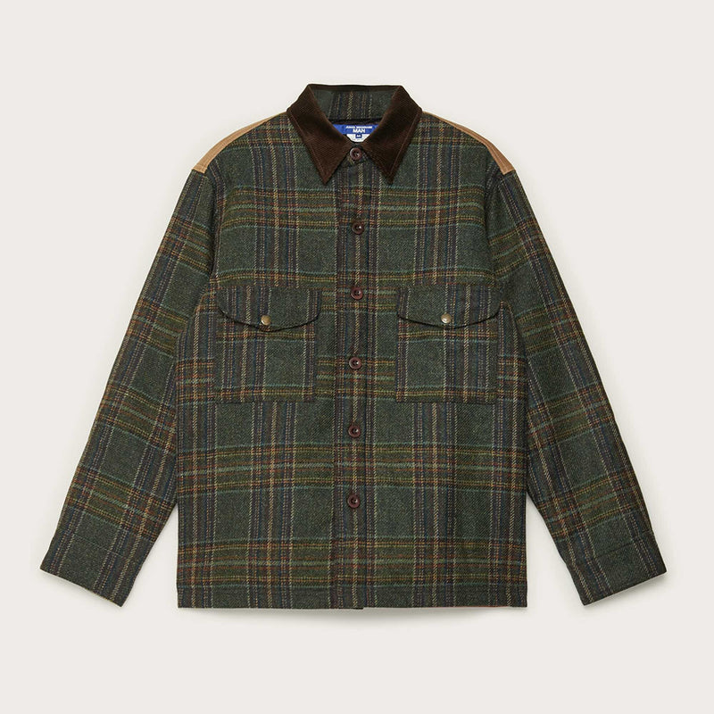 Filson x junya watanabe wool-leather shirt by Filson | Green black beige / (Green)