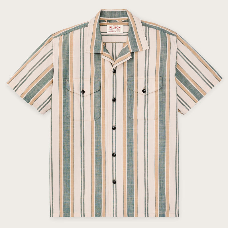 Chambray camp shirt di Filson | Natural / khaki (Green)