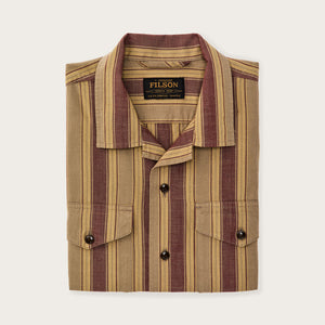 Chambray camp shirt di Filson | Brick / tan (Brown)