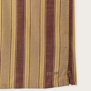 Chambray camp shirt di Filson | Brick / tan (Brown)
