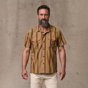 Chambray camp shirt di Filson | Brick / tan (Brown)