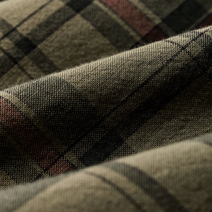 Madras button-down shirt par Filson | Olive / gravel plaid (Green)