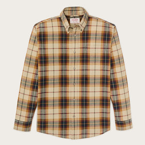 Madras button-down shirt par Filson | Tan / spruce multi (Yellow)