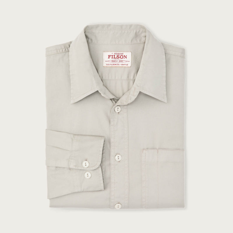 4.5-oz. twill shirt par Filson | Gray sky (Gray)