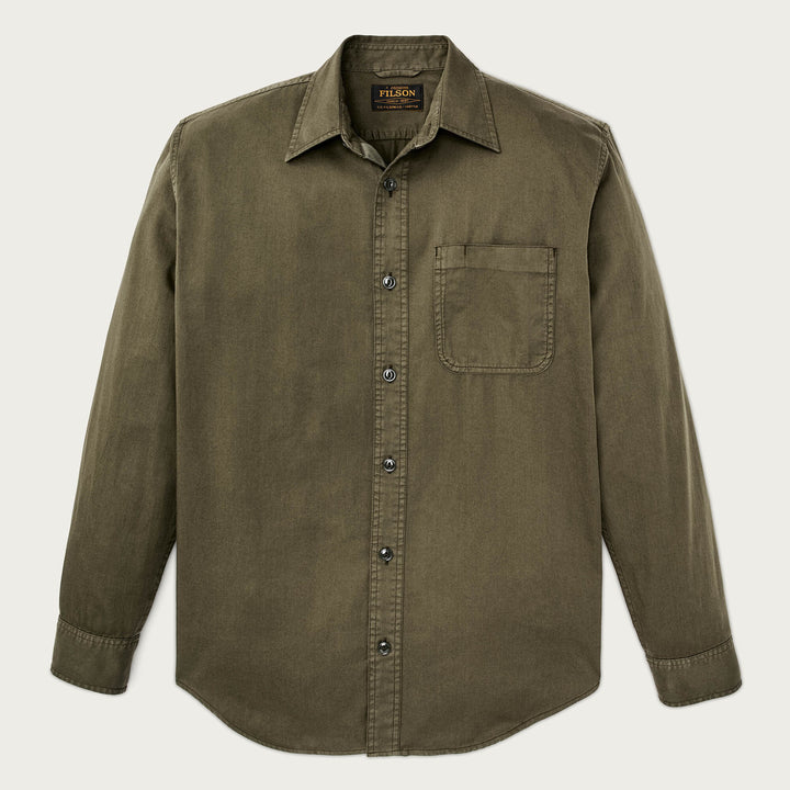 Chemise homme Filson XL coton à carreaux bleus manches Chemise homme Filson XL coton à carreaux bleus manches