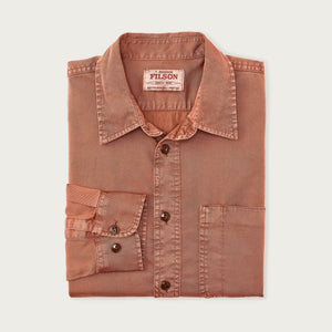 4.5-oz. twill shirt par Filson | Copper brown (Red)