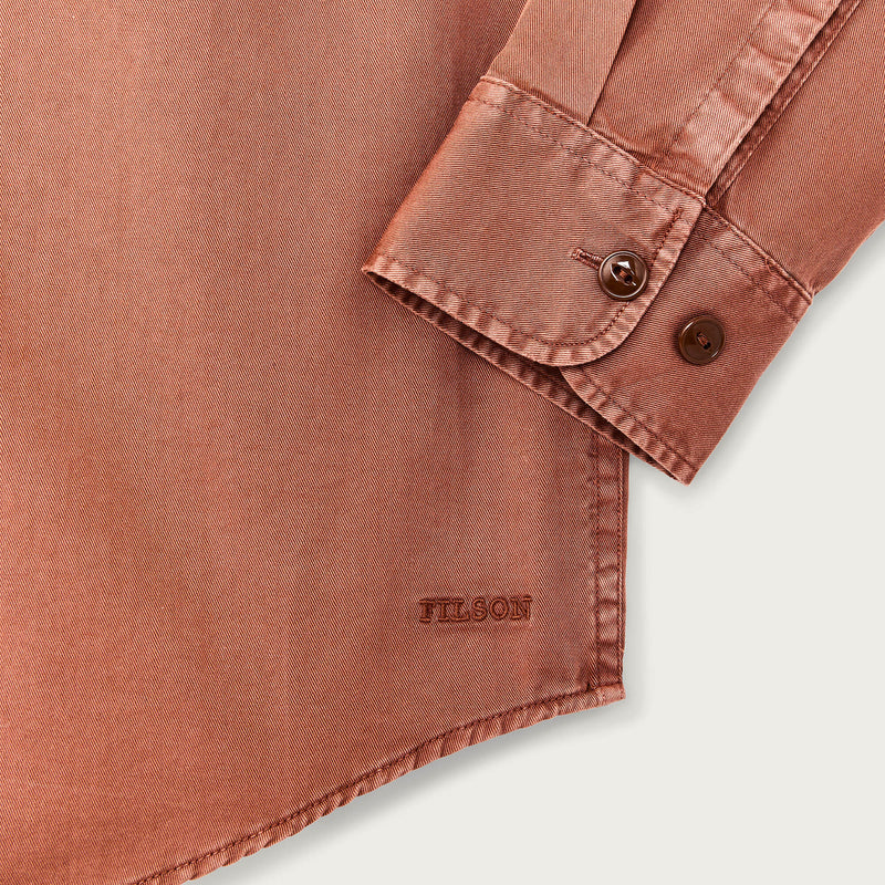 4.5-oz. twill shirt par Filson | Copper brown (Red)