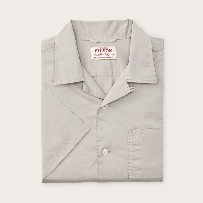 Short sleeve 4.5-oz. twill shirt by Filson | Gray sky (Gray)