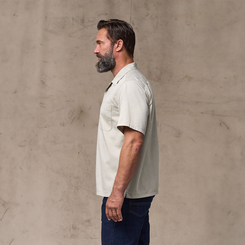 Short sleeve 4.5-oz. twill shirt by Filson | Gray sky (Gray)