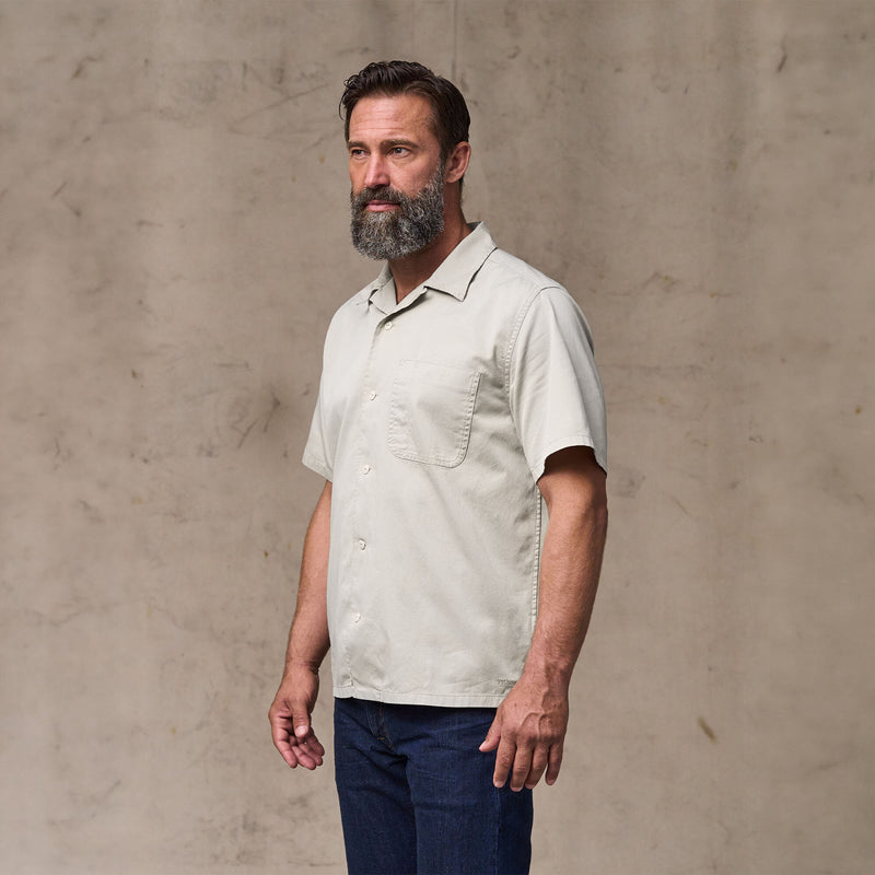 Short sleeve 4.5-oz. twill shirt by Filson | Gray sky (Gray)