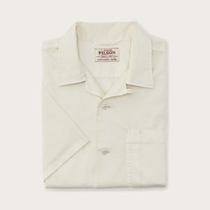 Short sleeve 4.5-oz. twill shirt by Filson | Ivory (White)