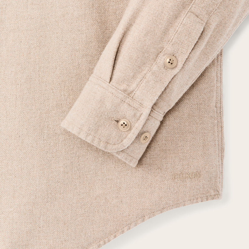 Rustic flannel shirt by Filson | Dark natural heather (Beige)