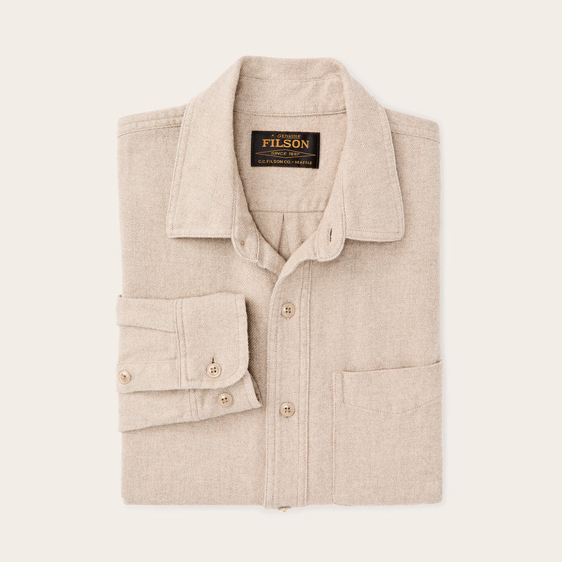 Rustic flannel shirt by Filson | Dark natural heather (Beige)