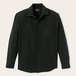 Rustic flannel shirt by Filson | Dark moss heather (Black)