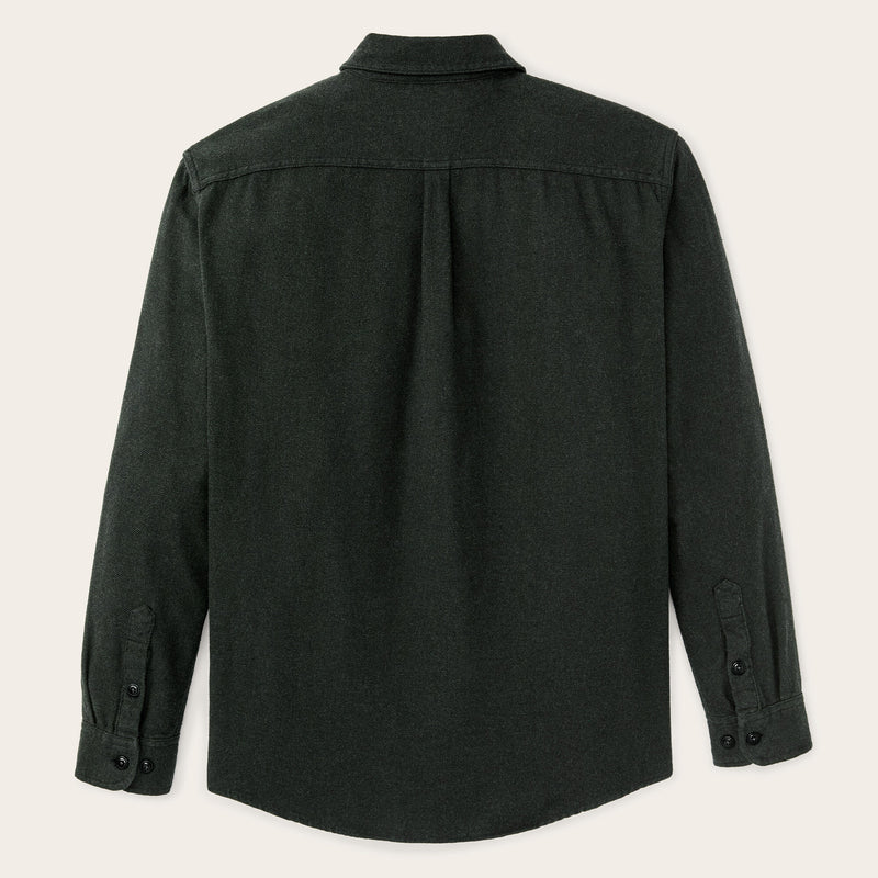 Rustic flannel shirt by Filson | Dark moss heather (Black)