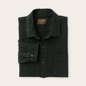 Rustic flannel shirt by Filson | Dark moss heather (Black)