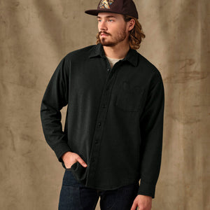 Rustic flannel shirt by Filson | Dark moss heather (Black)