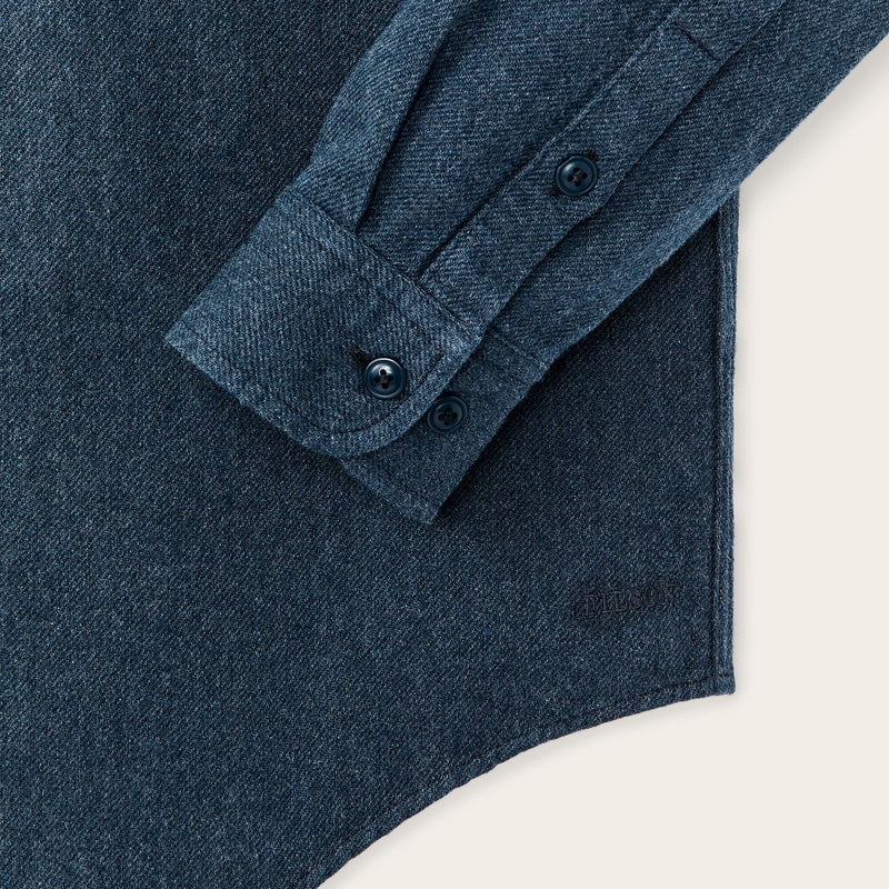 Rustic flannel shirt by Filson | Blue heather (Blue)