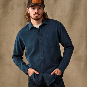 Rustic flannel shirt by Filson | Blue heather (Blue)