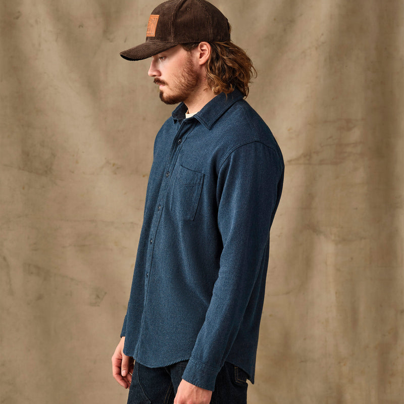Rustic flannel shirt by Filson | Blue heather (Blue)