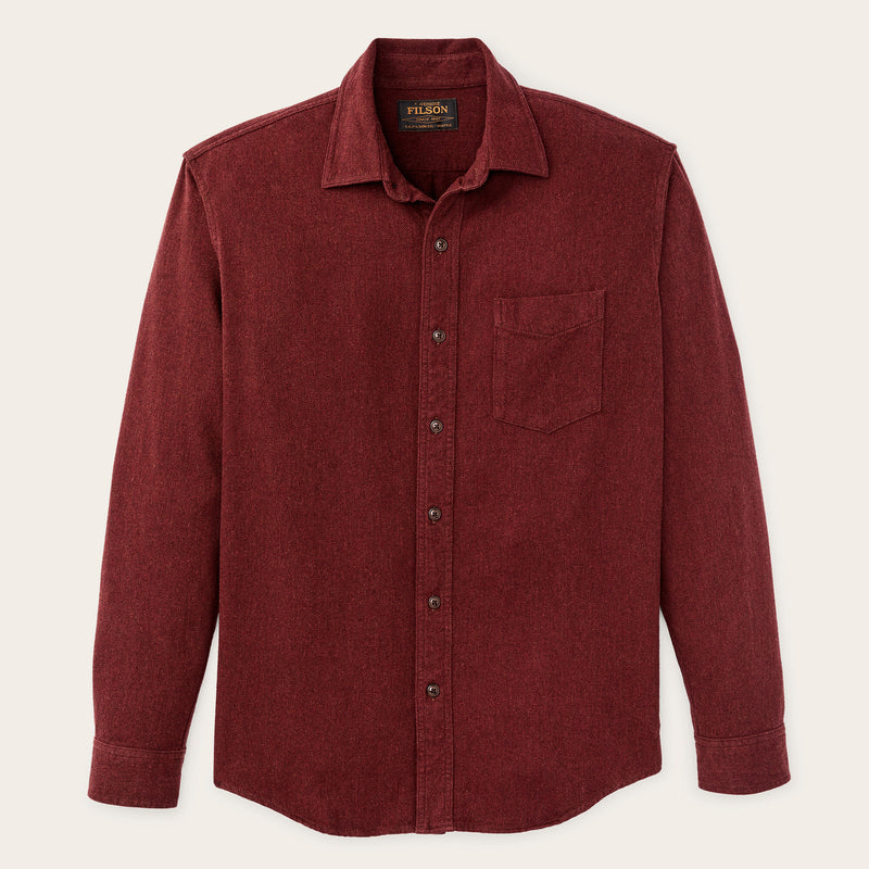 Rustic flannel shirt by Filson | Port heather (Red)