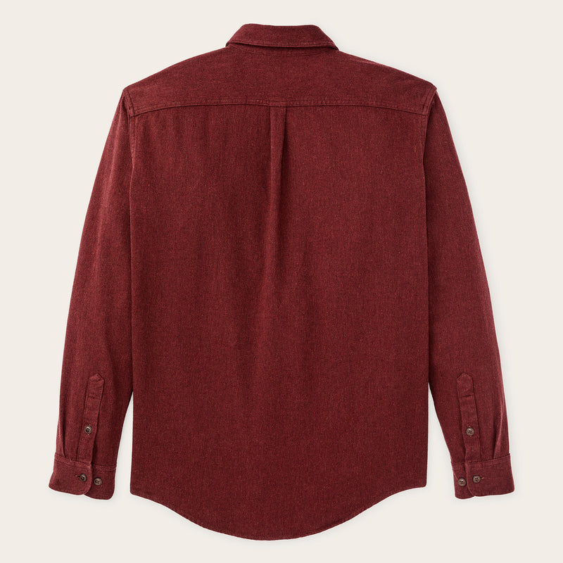 Rustic flannel shirt by Filson | Port heather (Red)