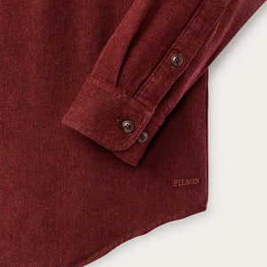 Rustic flannel shirt by Filson | Port heather (Red)
