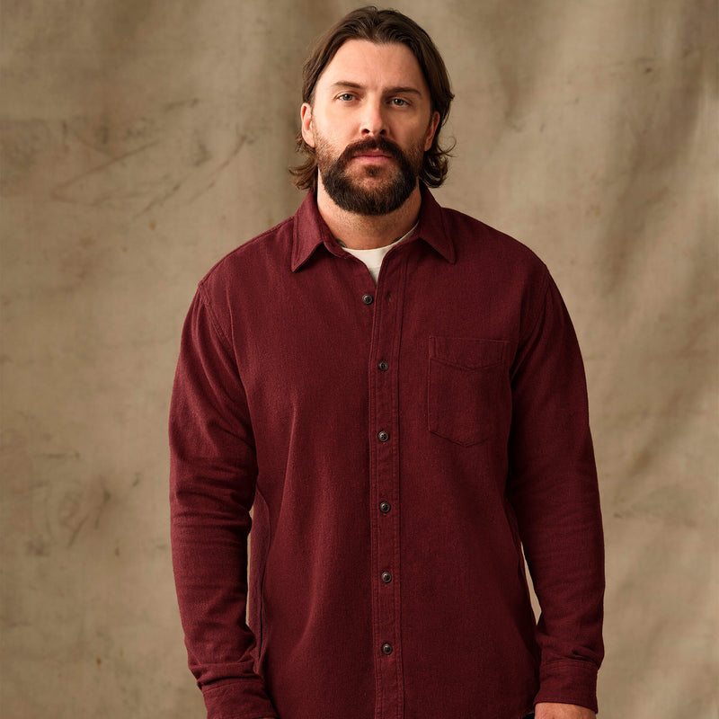 Rustic flannel shirt by Filson | Port heather (Red)