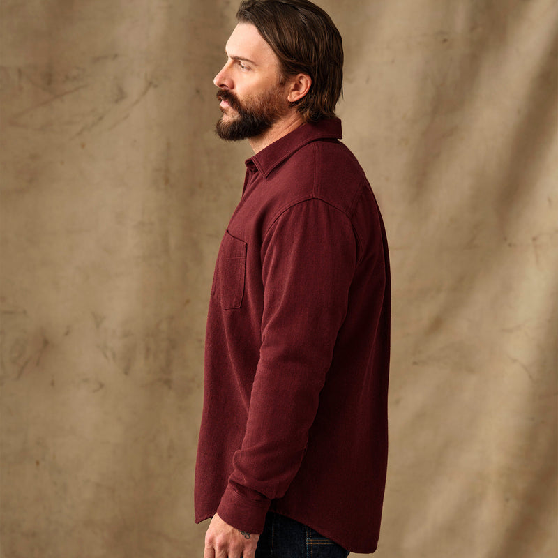 Rustic flannel shirt by Filson | Port heather (Red)