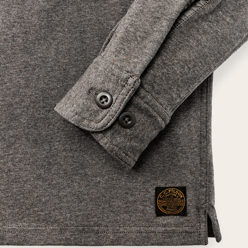 Field knit pullover shirt par Filson | Smoke heather (Brown)