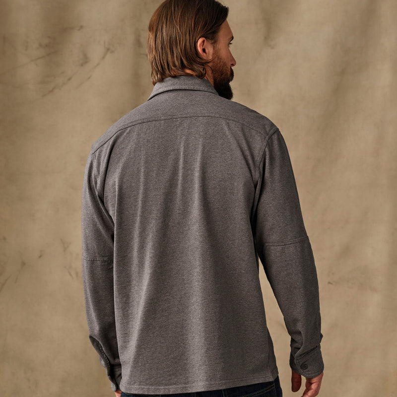 Field knit pullover shirt par Filson | Smoke heather (Brown)