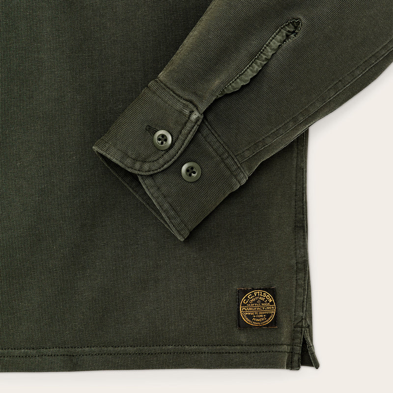 Field knit pullover shirt par Filson | Dark timber (Green)