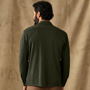 Field knit pullover shirt par Filson | Dark timber (Green)