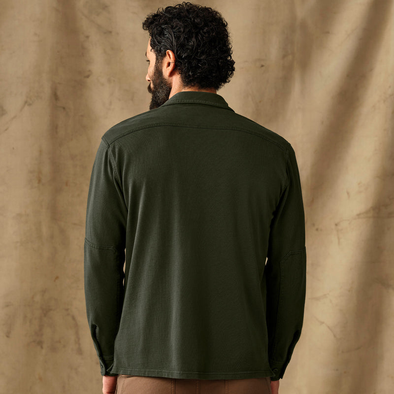 Field knit pullover shirt par Filson | Dark timber (Green)
