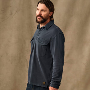 Field knit pullover shirt par Filson | Bluefin (Blue)