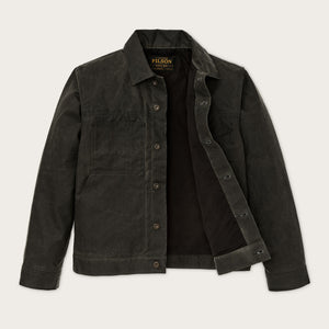 Tin cloth short lined cruiser jacket von Filson | Beluga (Gray)