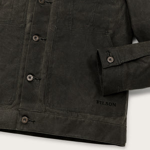 Tin cloth short lined cruiser jacket von Filson | Beluga (Gray)
