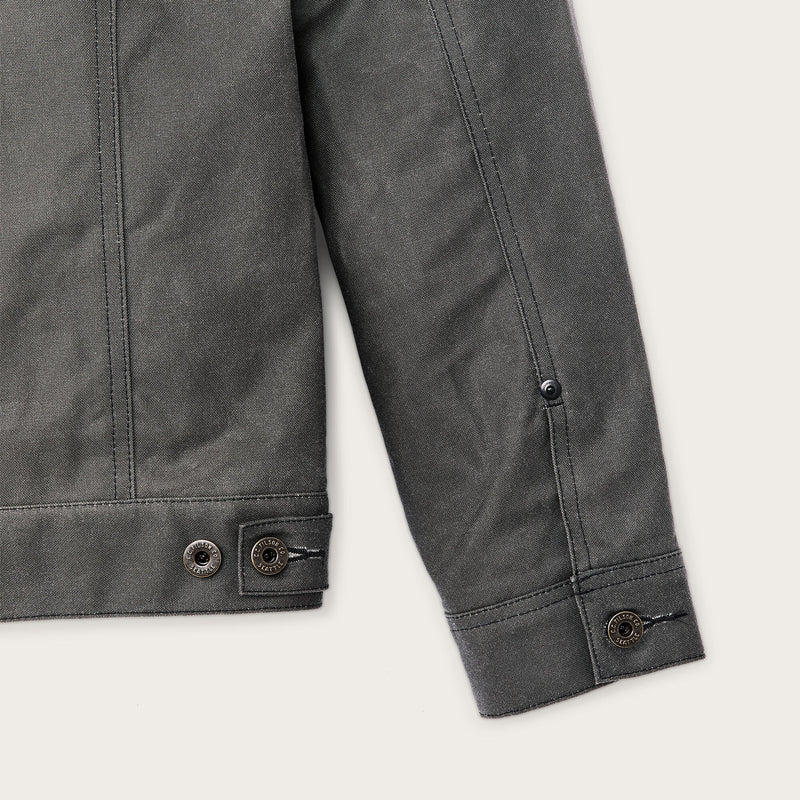 Giacca foderata dal taglio corto cruiser in tin cloth di Filson | Castor gray (Grey)