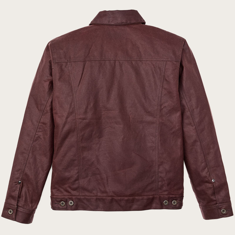 Giacca foderata dal taglio corto cruiser in tin cloth di Filson | Fired brick (Red)