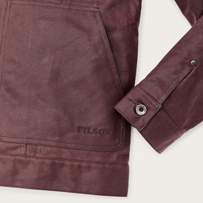 Giacca foderata dal taglio corto cruiser in tin cloth di Filson | Fired brick (Red)