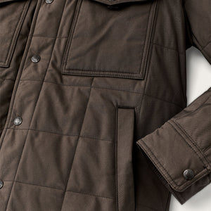 Cover cloth quilted jac-shirt by Filson | Slate black (Brown)