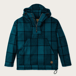 Anorak en laine mackinaw par Filson | Blue / black plaid (Blue)