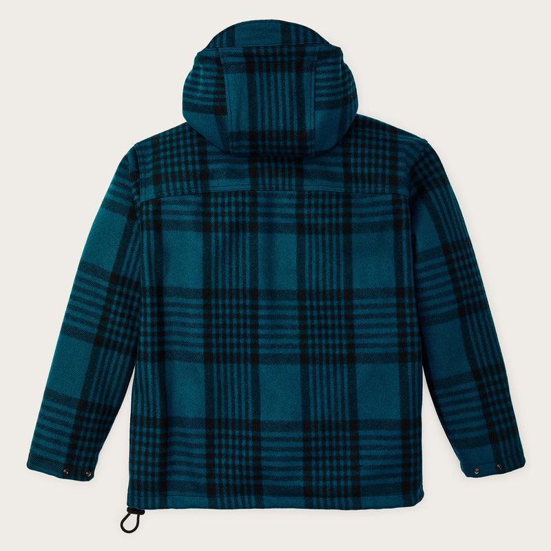 Anorak en laine mackinaw par Filson | Blue / black plaid (Blue)