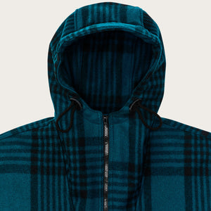 Anorak en laine mackinaw par Filson | Blue / black plaid (Blue)